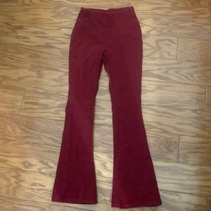 JW Max women’s red elastic waist pants